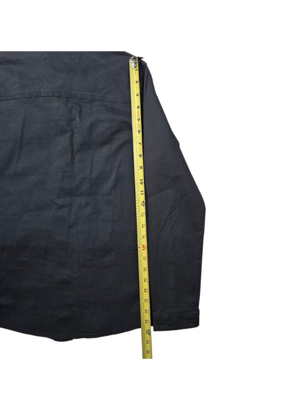 1822 Denim Women's Utility Jacket Black Button Front 4 Pocket XS NWT Cotton - Picture 6 of 8